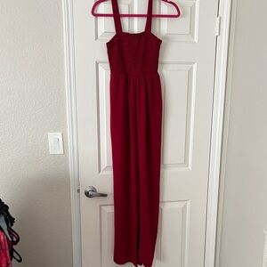 Elegant Red Jumpsuit